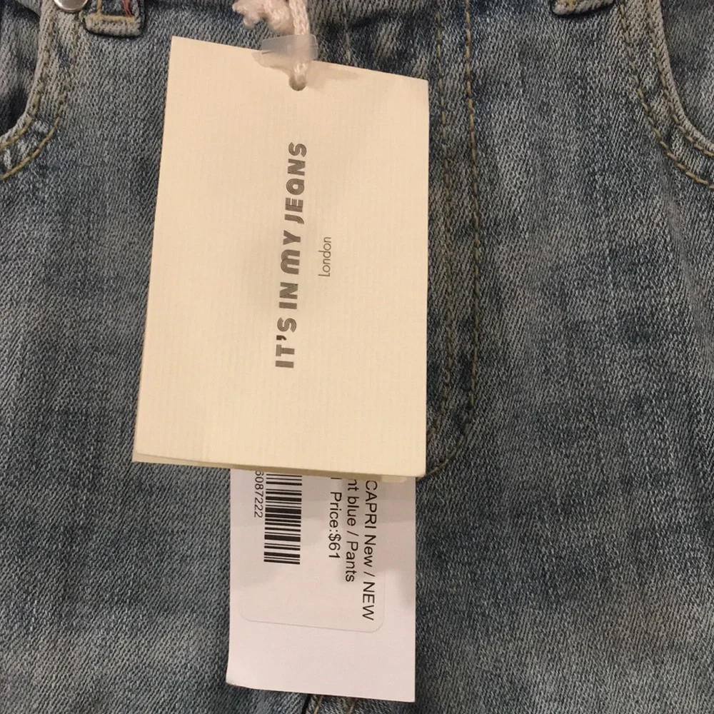 NEW It's In My Jeans London Girls Sz 8‎ Jean Capri The Next Bog Thing Adjustable - Picture 4 of 11